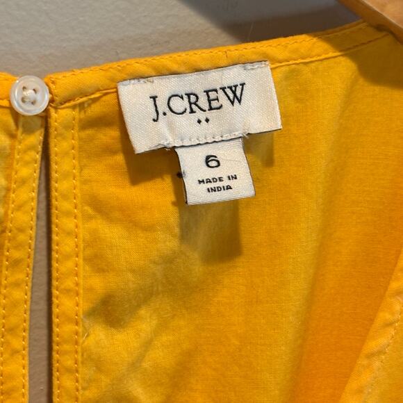 J. Crew Factory Yellow Pineapple Sleeveless Fit & Flare Dress - size 6 - Picture 5 of 7
